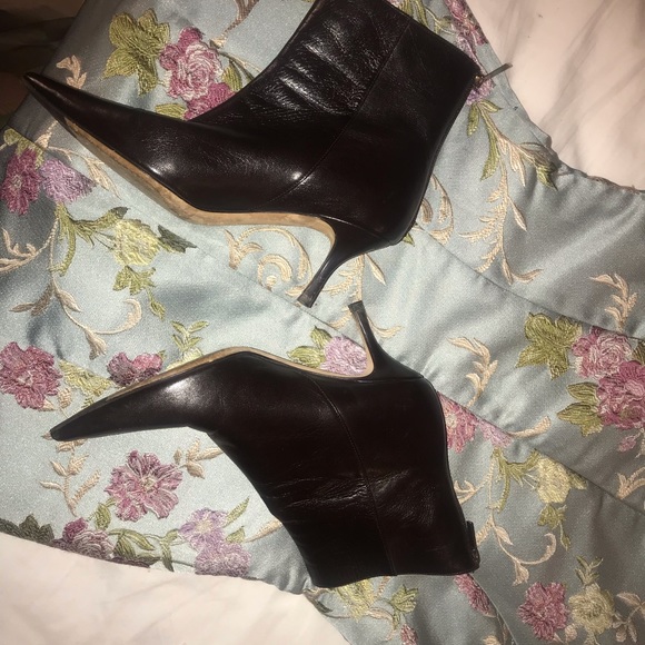 Jimmy Choo Shoes - Jimmy choo brown leather stiletto booties